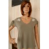 Short Sleeve Top BANANA MOON Cymphea Khaki