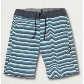 Boardshort Junior Volcom Aura Stripe Vintage Blue