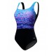 1 piece swimsuit TYR aqua fitness swim aqua controlfit Arctic Purple Blue
