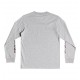 DC Circle Star Gray Long Sleeve Junior Tee Shirt Heather