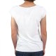 Tee Shirt Femme STERED Crâne Fleuri Blanc