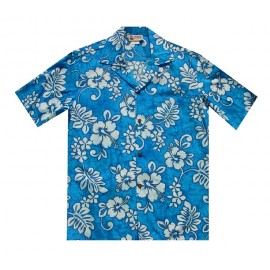 Chemise Aloha Republic Hibiscus Blue