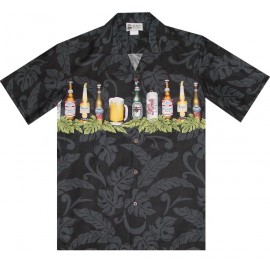Aloha Republic Shirt Tiki Bar Black