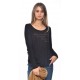 Banana Moon Long Sleeve Tee Shirt Melor Weekly Black