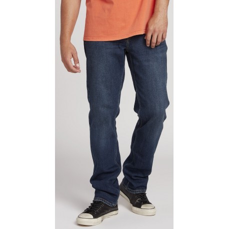 Volcom Denim Pants Men Solver Tokyo Indigo Blue Breizh Rider
