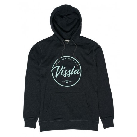 Men's VISSLA Craftsmen Sweatshirt Upcycled Black Heather