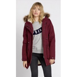 Woman Coat VOLCOM Less Is More 5K Zinfandel