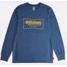 BILLABONG Trade Mark Dark Blue Long Sleeve Tee Shirt
