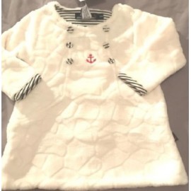 Robe Polaire Bébé PAPYLOU Finlande Ecru