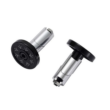 Blunt Bar Ends Alloy Pair Black