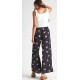 BILLABONG Wandering Soul Black Floral Light Trousers