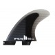 Ailerons FCSII Reactor PC Medium Charcoal Black Tri Fins