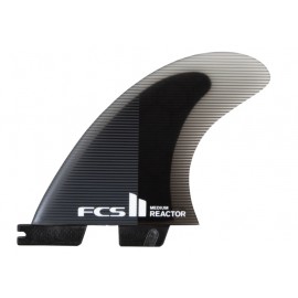 Ailerons FCSII Reactor PC Medium Charcoal Black Tri Fins