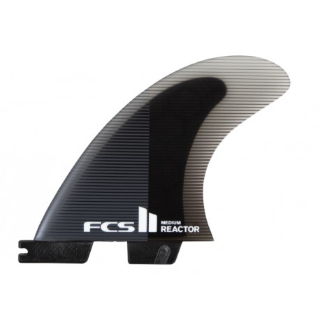 FCSII Reactor PC Medium Charcoal Black Tri Fins