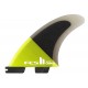 Ailerons FCSII Carver PC Medium Acid Balck Tri Fins