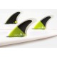 Ailerons FCSII Carver PC Medium Acid Balck Tri Fins