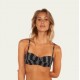 PROTEST Madeira True Black Bonnet B Bandeau Bikini Top