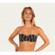 PROTEST Madeira True Black Bonnet B Bandeau Bikini Top