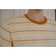 Men's T-Shirt RHYTHM Jacquard Stripe Vintage Yellow