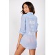 Chemise BANANA MOON Gary Adilson Bleu