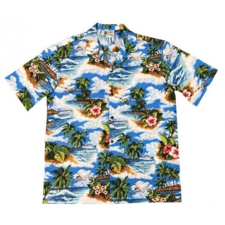 Aloha Republic Woody Blue Shirt