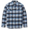 VISSLA Central Coast Blue Wash Flannel Shirt