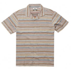 VISSLA Men's Shirt Baja Del Sur Rusty Red