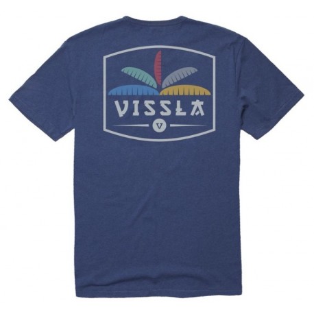 Tee Shirt Homme VISSLA Cosmic Garden Upcycled Denim Heather