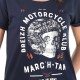 Tee Shirt Femme STERED Breizh Motorcycle Klub Marine