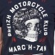Tee Shirt Homme STERED Breizh Motorcycle Klub Marin