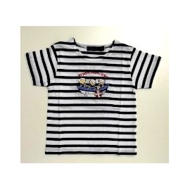Tee Shirt Child Papylou Wave Embroidered