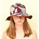 Chapeau En Tissu Capeline HERMAN Boogie Bordeaux