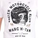 Tee Shirt Homme STERED Breizh Motorcycle Klub Blanc