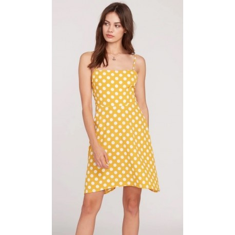 Volcom Read The Room Yellow Dress