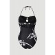 One Piece Swimsuit O'NEILL Venice Dreams Black White