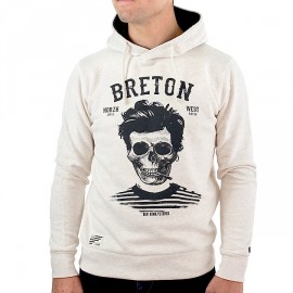 Sweat à Capuche Homme STERED Breton Bev Atav Ecru