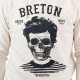 Sweat à Capuche Homme STERED Breton Bev Atav Ecru