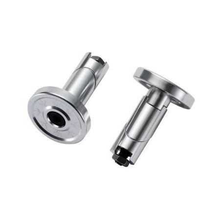 Blunt Bar Ends Alloy Pair Silver