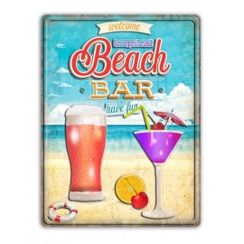 Beach Bar Metal Plate