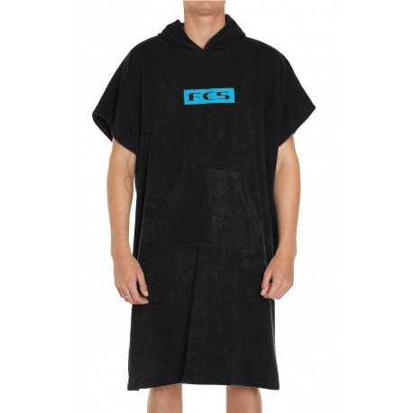 FCS Junior Towel Poncho Black