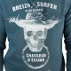 Sweat Capuche Stered Breizh Surfer Petrol