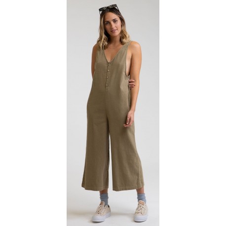 RHYTHM Cape Town Olive Women's Jumpsuit