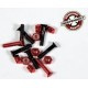 Set of Independent Screw 1" Phillips Black Red