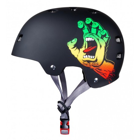 Bullet Santa Cruz Helmet Screaming Hand Rasta