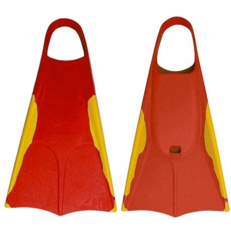 Orca Red Gold Bodyboard Fins