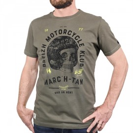 Men's T-Shirt STERED Breizh Motorcycle Klub Khaki