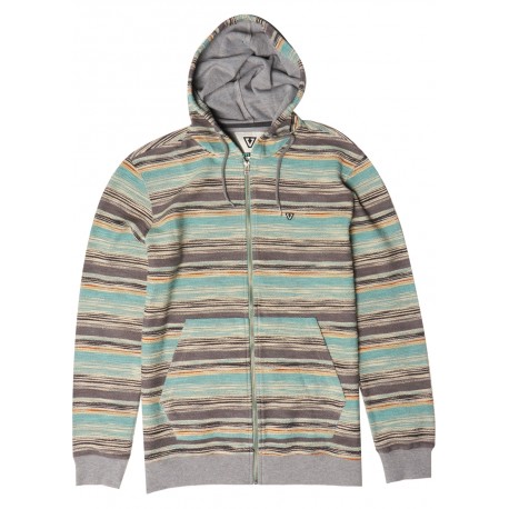 VISSLA Sultans Zip Men's Sweatshirt Smokey Jade