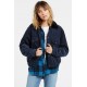 VOLCOM Women's Ribbed Jacket Army Sea Navy