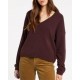 VOLCOM Stituations Women's Sweater Black Plum