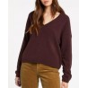 VOLCOM Stituations Women's Sweater Black Plum